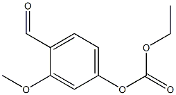 Carbonic acid ethyl=4-formyl-3-methoxyphenyl ester Structure