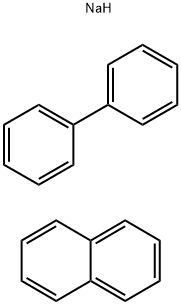 클로로메틸화 바이페닐 및 설폰화 나트륨염과 결합한  나프탈렌 중합체 구조식 이미지