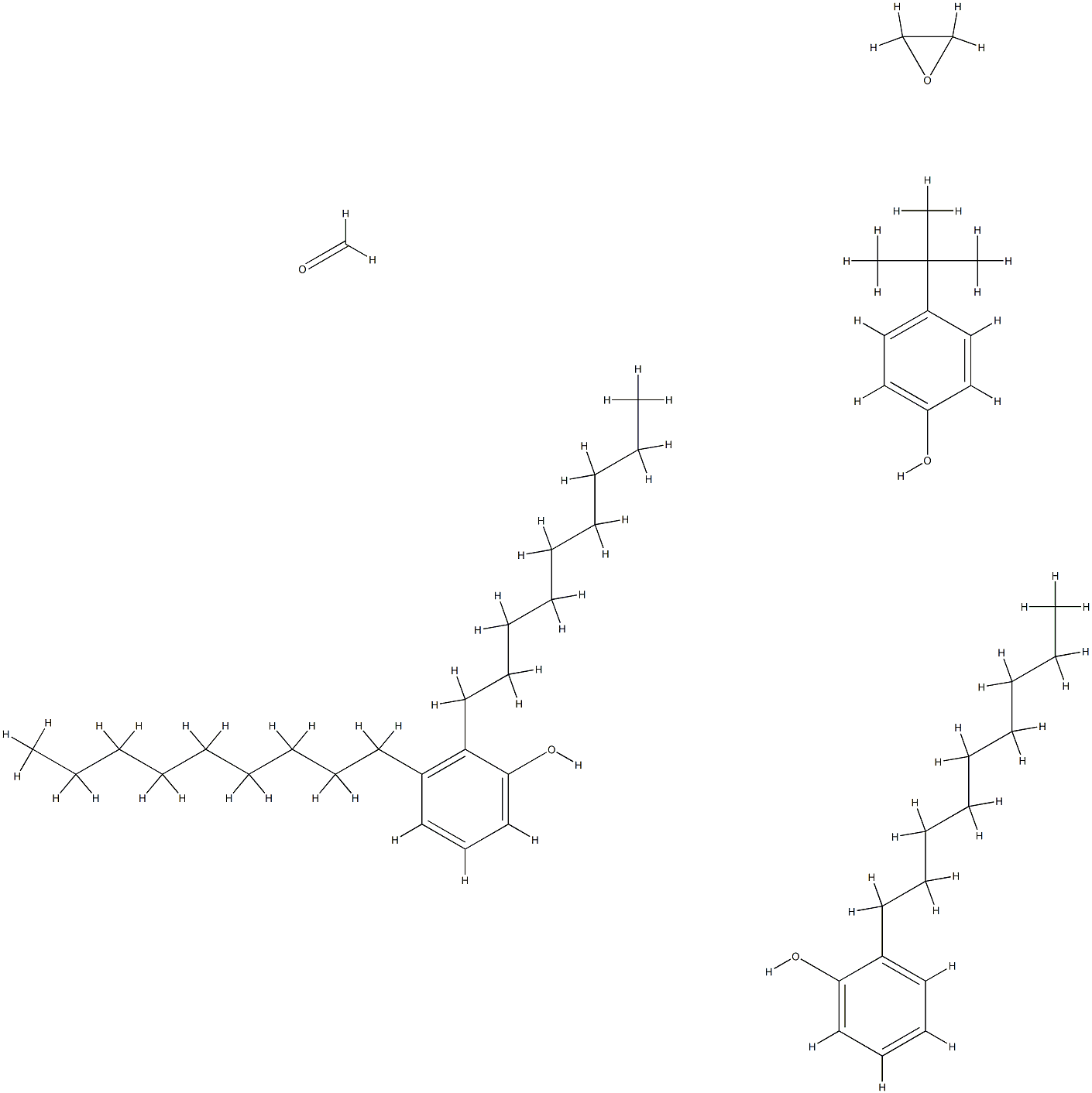 p-tert-부틸페놀,노닐페놀,디노닐페놀,포름알데히드,옥시란폴리머 구조식 이미지
