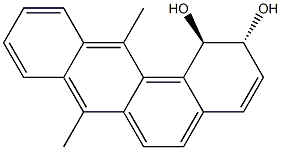 7,12-디메틸벤즈(a)안트라센-1,2-디히드로디올 구조식 이미지