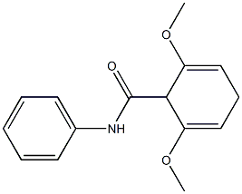 2,5-Cyclohexadiene-1-carboxamide,2,6-dimethoxy-N-phenyl-(9CI) Structure