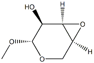 beta-L-Ribopyranoside, methyl 3,4-anhydro- (9CI) Structure