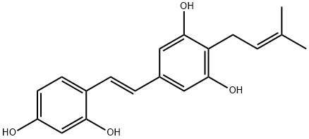 4-Prenyloxyresveratrol Structure