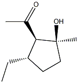 Ethanone, 1-[(1R,2S,5S)-5-ethyl-2-hydroxy-2-methylcyclopentyl]-, rel- (9CI) 구조식 이미지