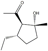 Ethanone, 1-[(1R,2R,5S)-5-ethyl-2-hydroxy-2-methylcyclopentyl]-, rel- (9CI) Structure