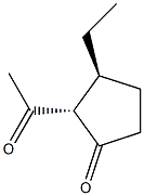 Cyclopentanone, 2-acetyl-3-ethyl-, (2R,3R)-rel- (9CI) 구조식 이미지