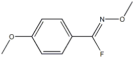 Benzenecarboximidoyl fluoride, N,4-dimethoxy-, [C(E)]- (9CI) 구조식 이미지