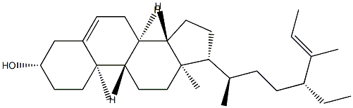 25-[(E)-Ethylidene]-27-norstigmast-5-en-3β-ol 구조식 이미지