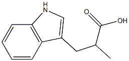 1H-Indole-3-propanoicacid,-alpha--methyl-(9CI) 구조식 이미지