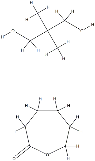 2-Oxepanone, polymer with 2,2-dimethyl-1,3-propanediol 구조식 이미지