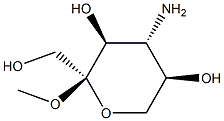 alpha-L-Sorbopyranoside, methyl 4-amino-4-deoxy- (9CI) Structure