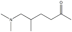 2-Hexanone,6-(dimethylamino)-5-methyl-(9CI) 구조식 이미지