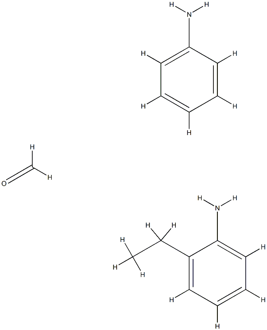 Formaldehyde, polymer with benzenamine and 2-ethylbenzenamine Structure