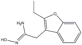 3-Benzofuranethanimidamide,2-ethyl-N-hydroxy-(9CI) Structure