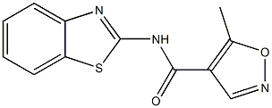 4-Isoxazolecarboxamide,N-2-benzothiazolyl-5-methyl-(9CI) 구조식 이미지