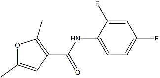 3-Furancarboxamide,N-(2,4-difluorophenyl)-2,5-dimethyl-(9CI) Structure