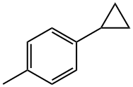 Benzene, 1-cyclopropyl-4-Methyl- 구조식 이미지