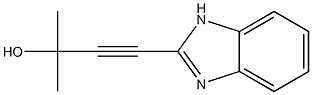 3-Butyn-2-ol,4-(1H-benzimidazol-2-yl)-2-methyl-(9CI) 구조식 이미지