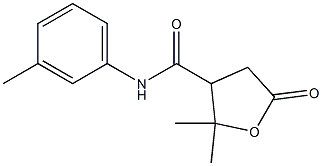 3-Furancarboxamide,tetrahydro-2,2-dimethyl-N-(3-methylphenyl)-5-oxo-(9CI) 구조식 이미지