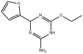 1,3,5-Triazin-2-amine,6-ethoxy-4-(2-furanyl)-1,4-dihydro-(9CI) Structure