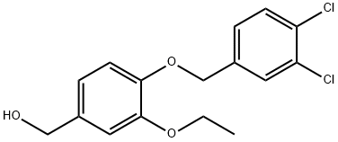 {4-[(3,4-dichlorophenyl)methoxy]-3-ethoxyphenyl}methanol 구조식 이미지