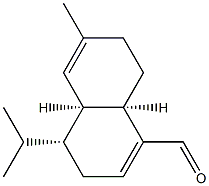 (4R)-3,4,4aα,7,8,8aα-Hexahydro-6-methyl-4-isopropyl-1-naphthalenecarbaldehyde Structure