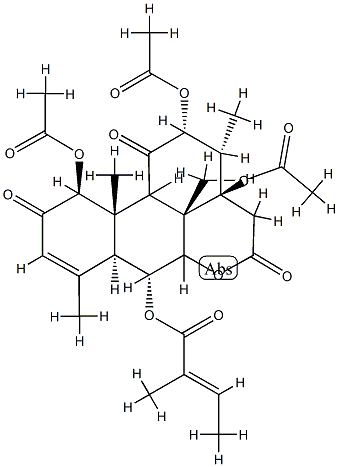 6 alpha-tigloyloxychaparrinone 구조식 이미지