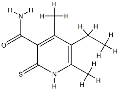 3-Pyridinecarboxamide,5-ethyl-1,2-dihydro-4,6-dimethyl-2-thioxo-(9CI) Structure