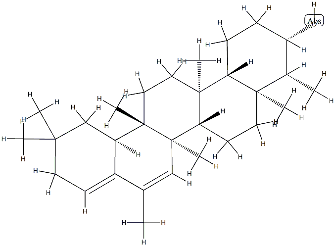 16-Methyl-28-nor-D:A-friedoolean-15,17(22)-dien-3β-ol 구조식 이미지