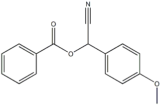 α-(Benzoyloxy)-4-methoxybenzeneacetonitrile Structure