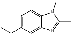 1H-Benzimidazole,1,2-dimethyl-5-(1-methylethyl)-(9CI) 구조식 이미지