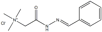 Ethanaminium,N,N,N-trimethyl-2-oxo-2-[2-(phenylmethylene)hydrazinyl]-, chloride (1:1) Structure