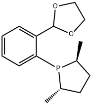 2-{2-[(2S,5S)-2,5-dimethyl-1-phospholano]phenyl}1,3-dioxolane, min. 97% Structure