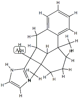 2,3,3a,4,4a,5,9b,9c-Octahydro-4-(1H-imidazol-2-yl)-3a,9b-dimethyl-1H-cyclobuta[jk]phenanthren-4-ol 구조식 이미지