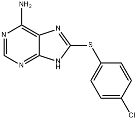 8-(4-Chlorophenylthio)adenine Structure