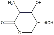 Pentonic acid, 2-amino-2-deoxy-, delta-lactone (9CI) Structure