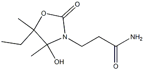 3-Oxazolidinepropanamide,5-ethyl-4-hydroxy-4,5-dimethyl-2-oxo-(9CI) 구조식 이미지