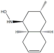 (1S)-1,2,3,4,4aα,5,8,8aα-Octahydro-N-hydroxy-3α-methyl-1β-naphthalenamine 구조식 이미지