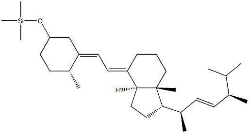 (5E,7E,22E)-3β-(Trimethylsiloxy)-9,10-secoergosta-5,7,22-triene Structure