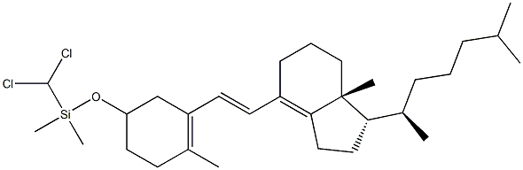 (6E)-3β-[(Dichloromethyl)dimethylsiloxy]-9,10-secocholesta-5(10),6,8(14)-triene 구조식 이미지