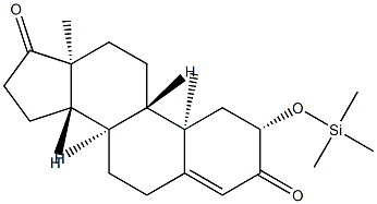 2β-(Trimethylsiloxy)androst-4-ene-3,17-dione Structure