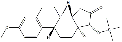 3-Methoxy-17β-(trimethylsiloxy)-1,3,5(10)-estratrien-16-one Structure