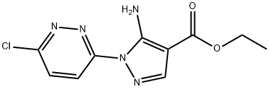 ethyl 5-amino-1-(6-chloropyridazin-3-yl)-1H-pyrazole-4-carboxylate Structure