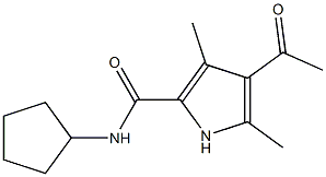 1H-Pyrrole-2-carboxamide,4-acetyl-N-cyclopentyl-3,5-dimethyl-(9CI) Structure