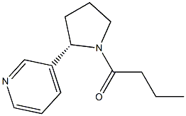 (2S)-1-Butyryl-2α-(3-pyridinyl)pyrrolidine 구조식 이미지