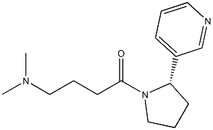 (2S)-1-[4-(Dimethylamino)butyryl]-2α-(3-pyridinyl)pyrrolidine 구조식 이미지