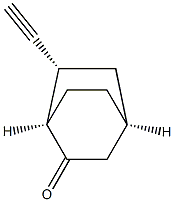 Bicyclo[2.2.2]octanone, 6-ethynyl-, (1R,4S,6R)-rel- (9CI) Structure