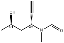 Formamide, N-[(1R,3R)-1-ethynyl-3-hydroxybutyl]-N-methyl-, rel- (9CI) 구조식 이미지