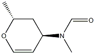 Formamide, N-[(2R,4R)-3,4-dihydro-2-methyl-2H-pyran-4-yl]-N-methyl-, rel- Structure