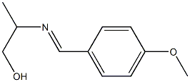 1-Propanol,2-[[(4-methoxyphenyl)methylene]amino]-(9CI) Structure